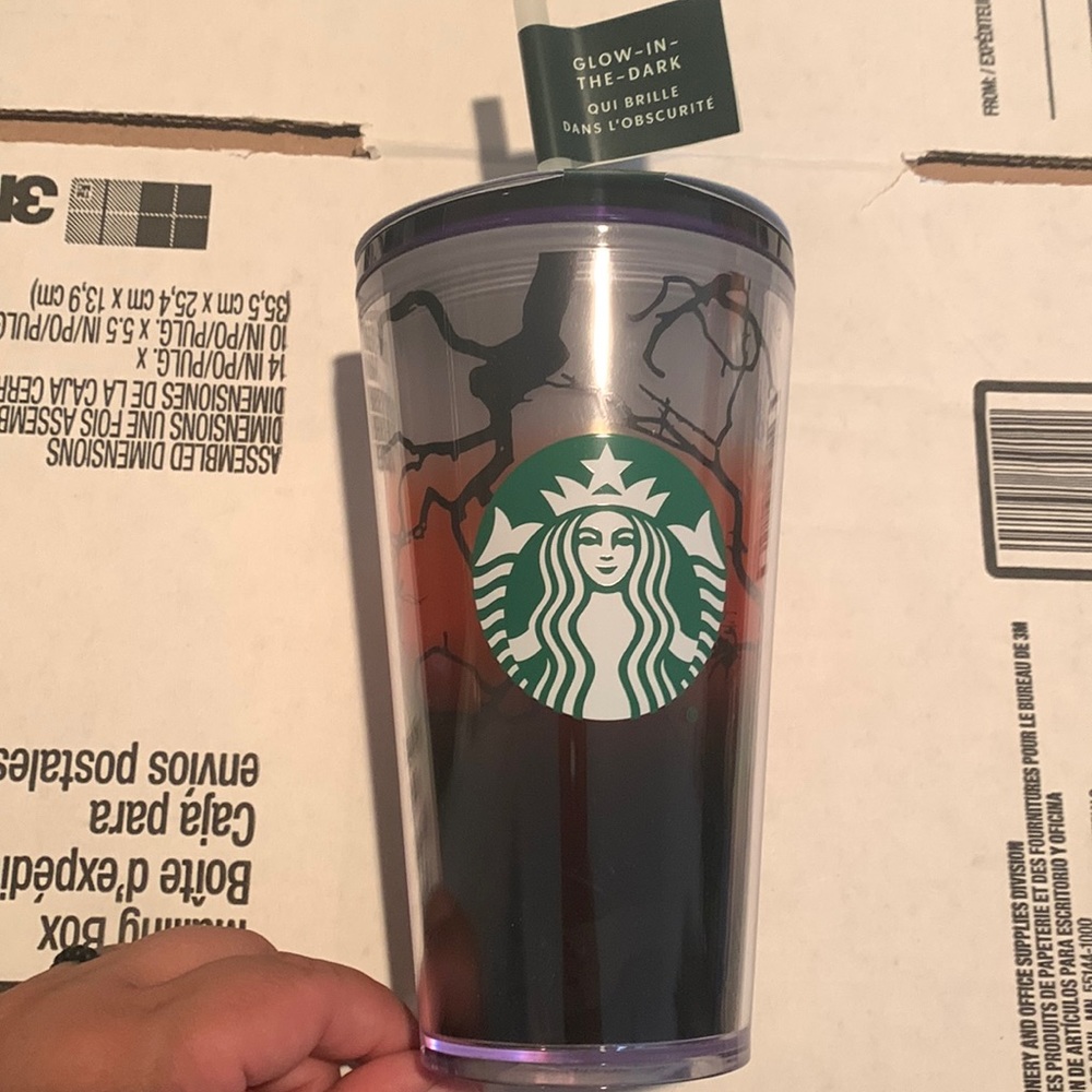 Starbucks Glow in the Dark Raven Cold Cup